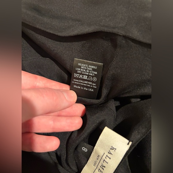 Kallmeyer Alyse Gusset Skirt in Black Silk Chiffon - Picture 9 of 9